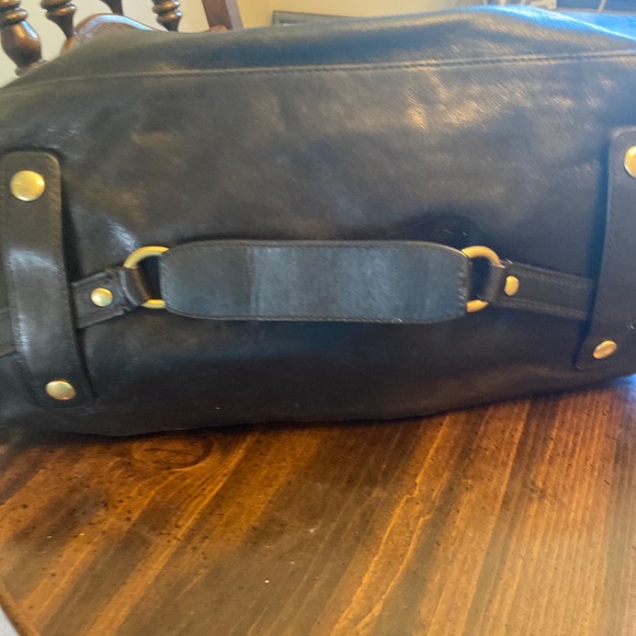 Coach Style No. L0882-12949 Black Leather Satchel 16"L x 7"W x 13"H - Picture 5 of 9